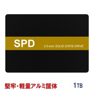 ポイント5倍！SPD SSD 1TB 2.5インチ 7mm 内蔵型SSD SATAIII 6Gb/s 550MB/s 3D NAND採用 堅牢・軽量なアルミ製筐体 国内3年保証 翌日配達送料無料