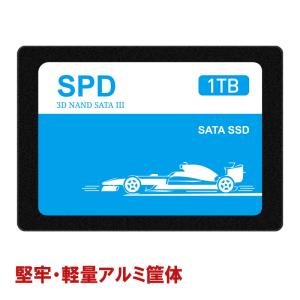 ポイント5倍！SPD SSD 1TB【3D NAND TLC】SATAIII 内蔵2.5インチ 7mm R:520MB/s 堅牢・軽量アルミ製筐体 S100-SC1T 5年保証 翌日配達送料無料