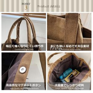 トートバッグ 帆布 大容量 A4 サイズ 通勤...の詳細画像4