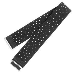 スタッズ付き サッシュベルト 太ベルト 伸縮ゴ...の詳細画像1