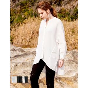 SPECCHIO 公式店 スペッチオ プリーツ 切り替え ロング シャツ レディース チュニック 長袖 体型カバー おしゃれ きれいめ オフィス カジュアル 大きいサイズ