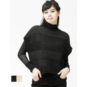 SPECCHIO（スペッチオ） 公式店 プリーツ タートルネック 長袖