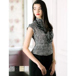 SPECCHIO 公式店 ブラウス 半袖 レディース ハイネック 夏用 体型カバー プリーツ フォーマル 洗える 速乾 ノーアイロン 大きいサイズ フリーサイズ 上品