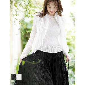 SPECCHIO 公式店 スペッチオ シアー プリーツ ボレロ ジャケット レディース トッパー