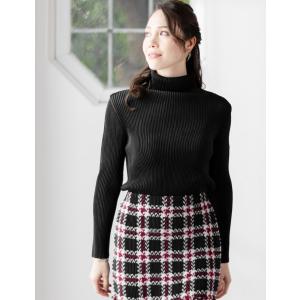 SPECCHIO 公式 スペッチオ プリーツ タートルネック 長袖 レディース きれいめ トップス 春 秋 冬 体系カバー 大きいサイズ 卒業式 入学式 ビジネス 旅行