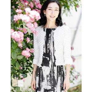 SPECCHIO 公式店 スペッチオ プリーツ 七分袖 ジャケット 七分 ボレロジャケット レディース ノーカラー カーディガン セレモニー フォーマル フリーサイズ