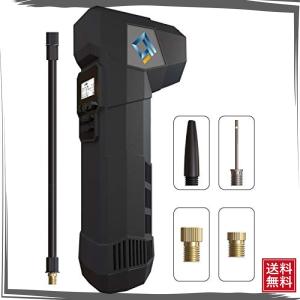 【2020最新版】電動エアコンプレッサー エアコンプレッサー 電動空気入れ Gushen コードレス LEDライト付き 自動