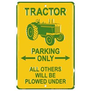 Tractor Parking Only Blechschild - Retro Wanddekoration