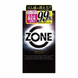 コンドーム ZONE ゾーン 6個入 新ゼリー技術 ラテックス製 ナチュラルタイプ ピンクカラー J...