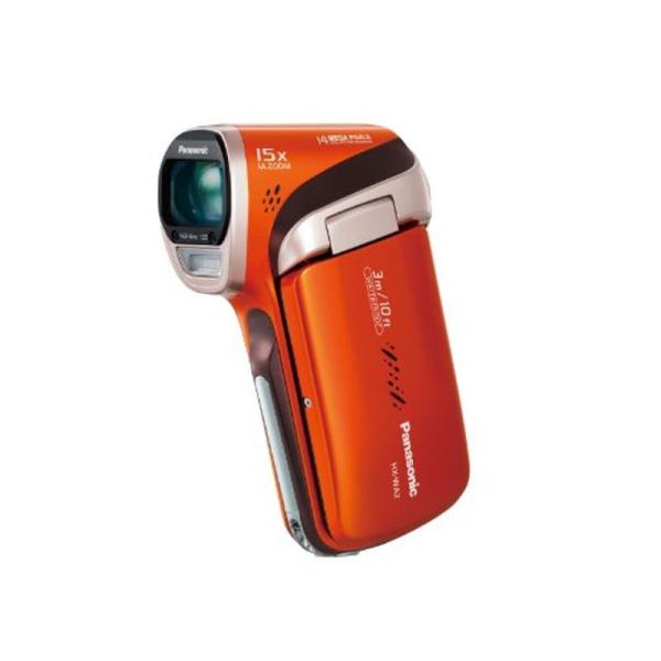 パナソニック デジタルムービーカメラ WA2 防水仕様 サンシャインオレンジ HX-WA2-D