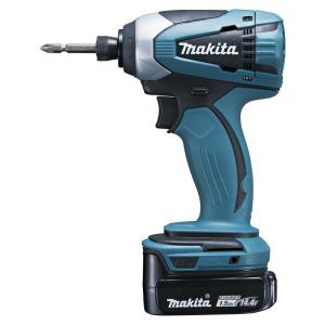 マキタ 充電式インパクトドライバ 14.4V TD134DSHX(バッテリBL1415N×2