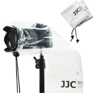 JJC 2枚入 一眼レフ用 完全透明 レインカバー レインコート レンズ + カメラ 長さ?28cm 対応 Sony A6600 A6500｜speco