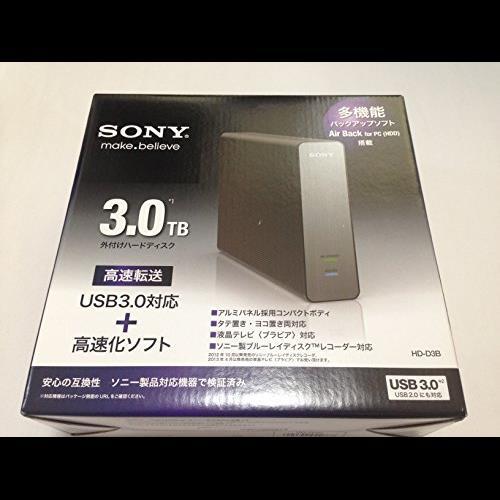 ソニー PC＆TV録画用 据え置き型HDD(3TB) 黒