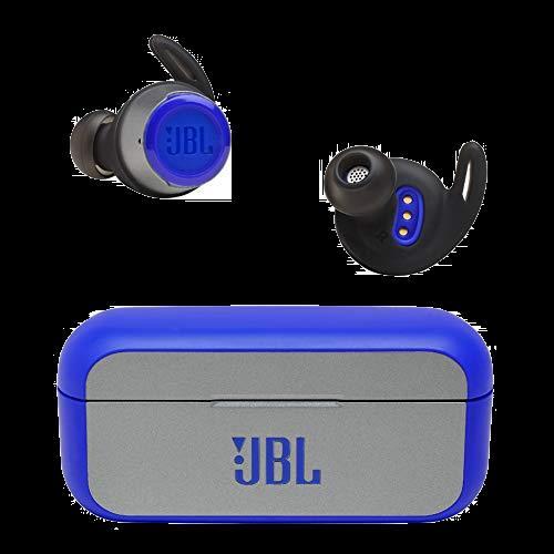 ブルー JBL REFLECT FLOW 完全ワイヤレスイヤホン 連続約10時間再生/IPX7防水/...