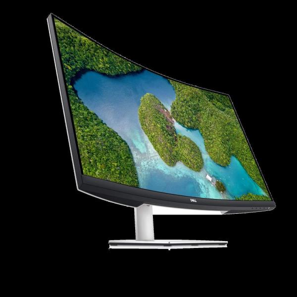 Dell (デル) S3221QS 32インチ カーブ 4K UHD VA 超薄型 ベゼルモニター ...