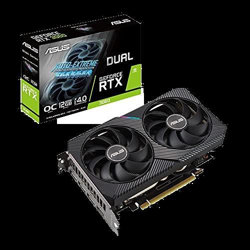 ASUSTek NVIDIA RTX3060 搭載 Axial-techファンと2スロット設計 DU...