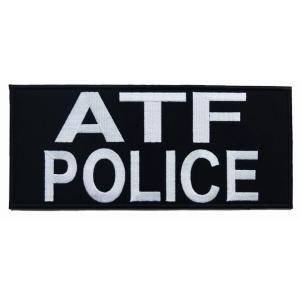 ATF POLICEパネルパッチ ブラック