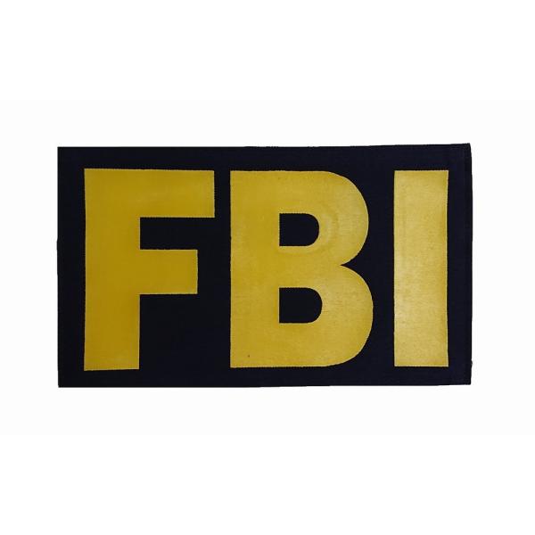 FBIパネルパッチ ネイビーイエロー