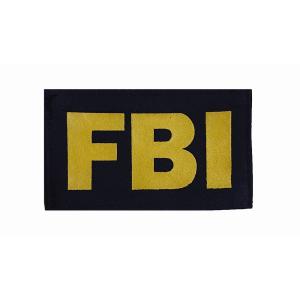 FBIジャケットIDパネル小 ネイビーイエロー