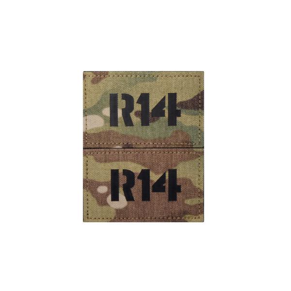 IRコールサインパッチ R14 2枚セット