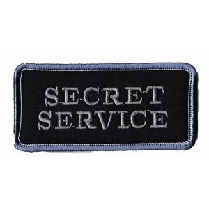 USSS シークレットサービスSECRET SERVICEパッチ 黒 ブレスト用