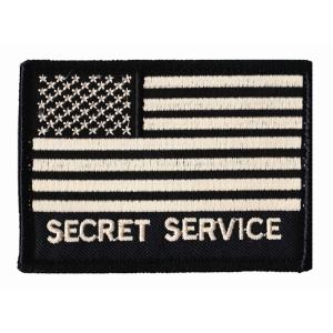 USSS シークレットサービスフラッグパッチ 白