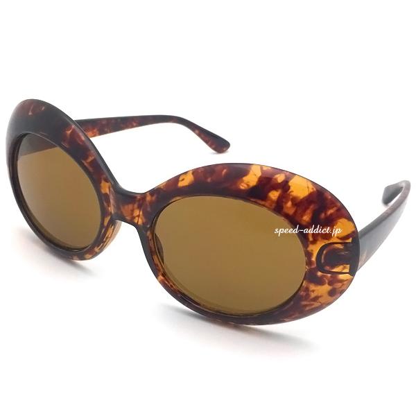 70's DESIGN OVAL SUNGLASS べっ甲 × BROWN/demiデミニルヴァーナ...