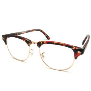 METAL COMBI SQUARE SUNGLASS べっ甲・GOLD × BROWN HALF/メタルコンビ 