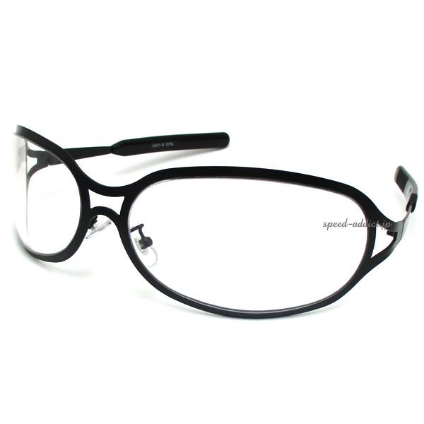 METAL OVAL SUNGLASS 艶消しBLACK × CLEAR/メタルオーバルサングラスl...