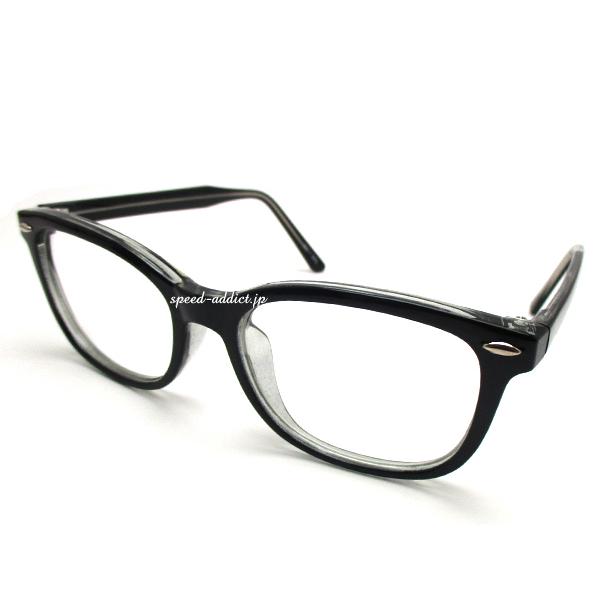 強化SQUARE WELLINGTON SUNGLASS BLACK × CLEAR/スクエアウェリ...