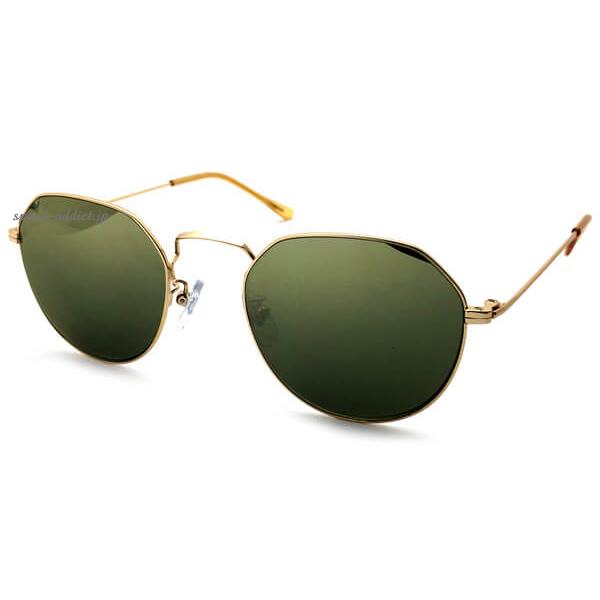 50's STYLE METAL CROWN PANTO SUNGLASS GOLD × DARK ...