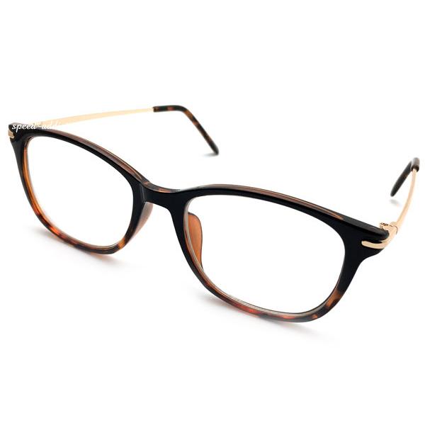 GOLD TEMPLE WELLINGTON SUNGLASS BLACK・べっ甲 × CLEAR/...