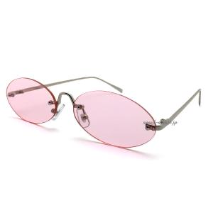 METAL SQUARE SUNGLASS for JAPANESE GOLD × CLEAR/メタルスクエア