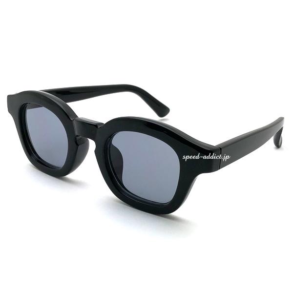 BOLD FRAME KEYHOLE BRIDGE BOSTON SUNGLASS BLACK × ...