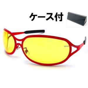 METAL OVAL SUNGLASS GUNMETAL × YELLOW/メタルオーバルサングラス