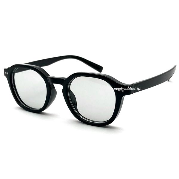 CROWN PANTO SQUARE SUNGLASS BLACK × LIGHT SMOKE/クラ...