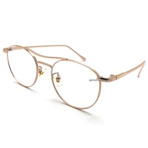 METAL SQUARE SUNGLASS for JAPANESE GOLD × CLEAR/メタルスクエア