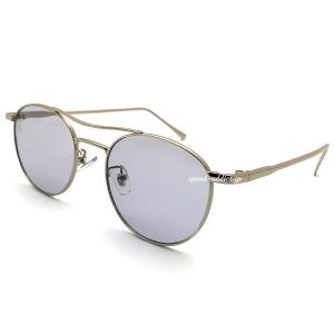 METAL OVAL SUNGLASS GUNMETAL × YELLOW/メタルオーバルサングラス