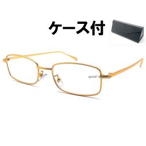 METAL SQUARE SUNGLASS for JAPANESE GOLD × CLEAR/メタルスクエア