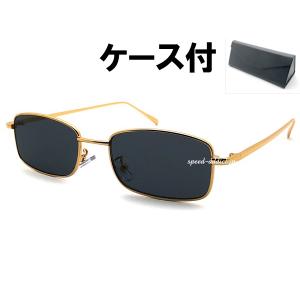 METAL SQUARE SUNGLASS for JAPANESE GOLD × CLEAR/メタルスクエア