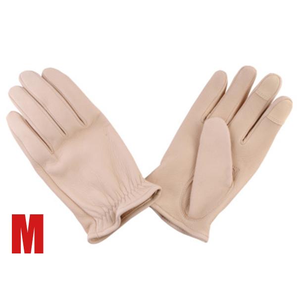 GMG DEER SKIN GLOVE ショートリスト GMG-07 IVORY M/アイボリーディ...