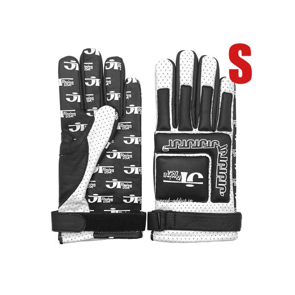 JT Racing USA VINTAGE RACING GLOVE BLACK × WHITE S...