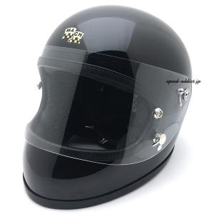 McHAL MACH 02 APOLLO Full Face Helmet GROSS BLACK/艶有りブラック黒マックホールマッハ02アポロフルフェイスヘルメットオンロード60s