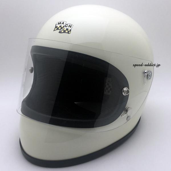 McHAL MACH 02 APOLLO Full Face Helmet IVORY/アイボリーw...