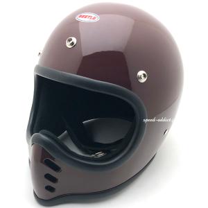 【即納】OCEAN BEETLE BEETLE MTX MAROON/オーシャンビートル茶色マルーンビンテージヘルメットbellベルmini moto3ミニモト｜speed-addict