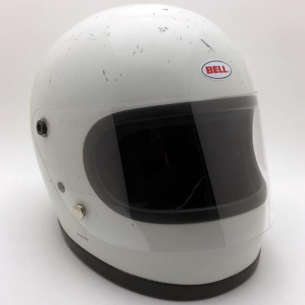 送料無料 BHVシールド付 BELL STAR II WHITE 56cm/ビンテージヘルメットベル...