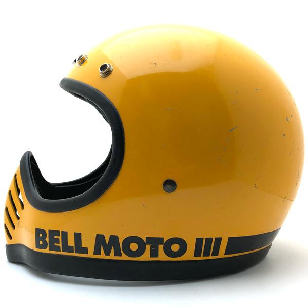 送料無料 BELL MOTO3 初期型 YELLOW 59cm/ベルモト3黄色イエロービンテージヘル...