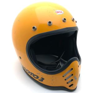 送料無料 BELL MOTO3 初期型 YELLOW 59cm/ベルモト3黄色イエロー