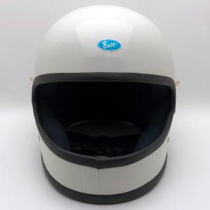 送料無料 BUCO BLUE LINE SUPREME WHITE 60cm/ブコ白ビンテージヘルメットgtracerレーサー族ヘルカフェヘルbellベルスターstar120IIIV70s