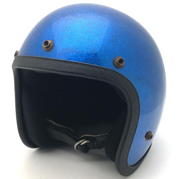 送料無料 NORCON BLUE METALFLAKE 56cm/青ブルービンテージヘルメットラメス...